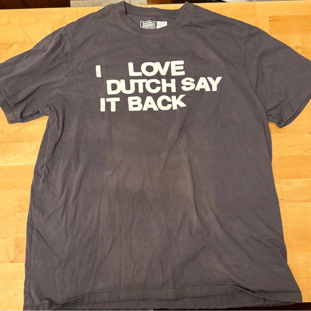 Dutch Bros x Lonely Ghost Shirt XL “I Love Dutch Say It Back”
